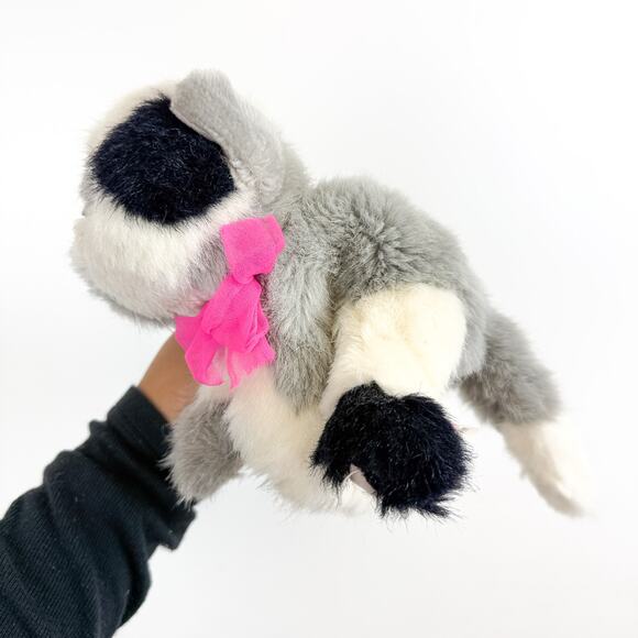 Vintage 1992 Tyco Kitty Kitty Kittens Cat Gray Black Purring Purs Stuffed Animal - Picture 2 of 8